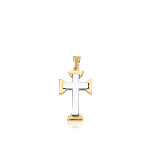 Cross Pendant semi circle