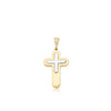 Cross inlaid 2 tone reversible