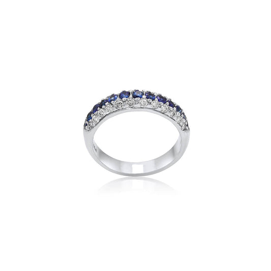 Ceylon sapphire & diamond ring