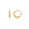 14k Yellow Gold Huggies