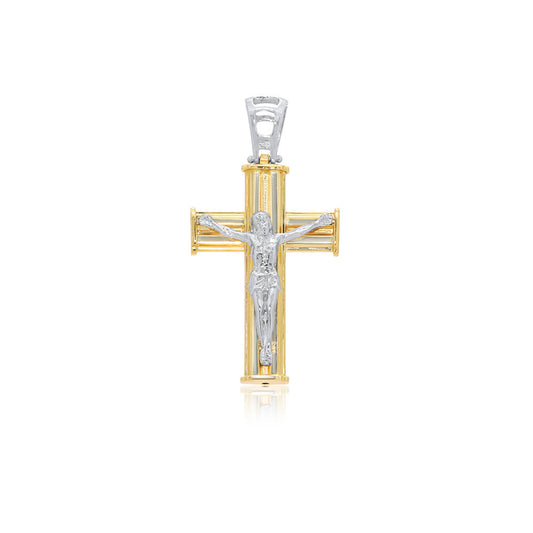 Crucifix  2 tone