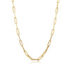 Italian 18k Paper clip chain