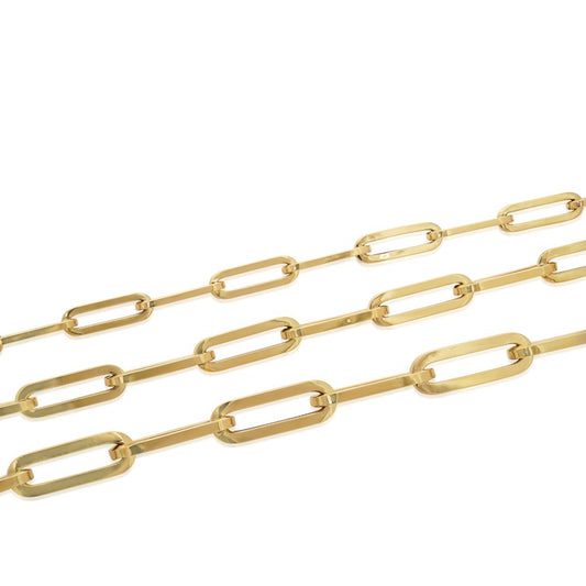 Italian Paperclip Bracelet 18k
