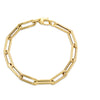 Italian 18k Paper clip bracelet