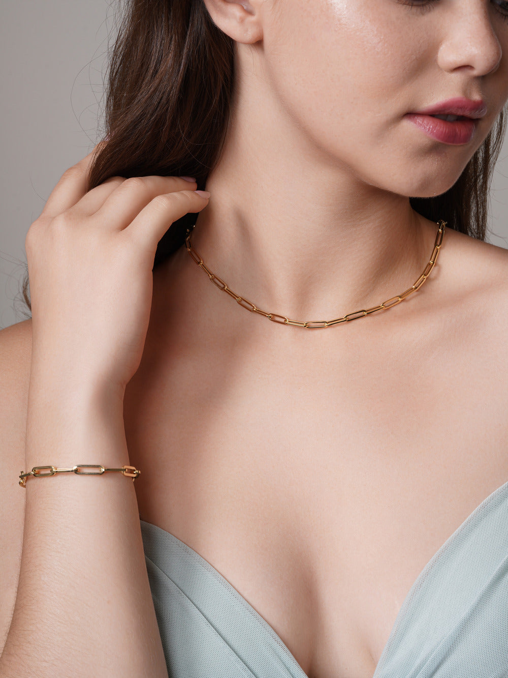 Paper clip bracelet
