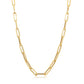 Italian 18k Paper clip chain