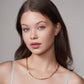 Italian 18k Paper clip chain