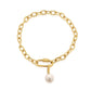 Italian Pearl Charm Bracelet