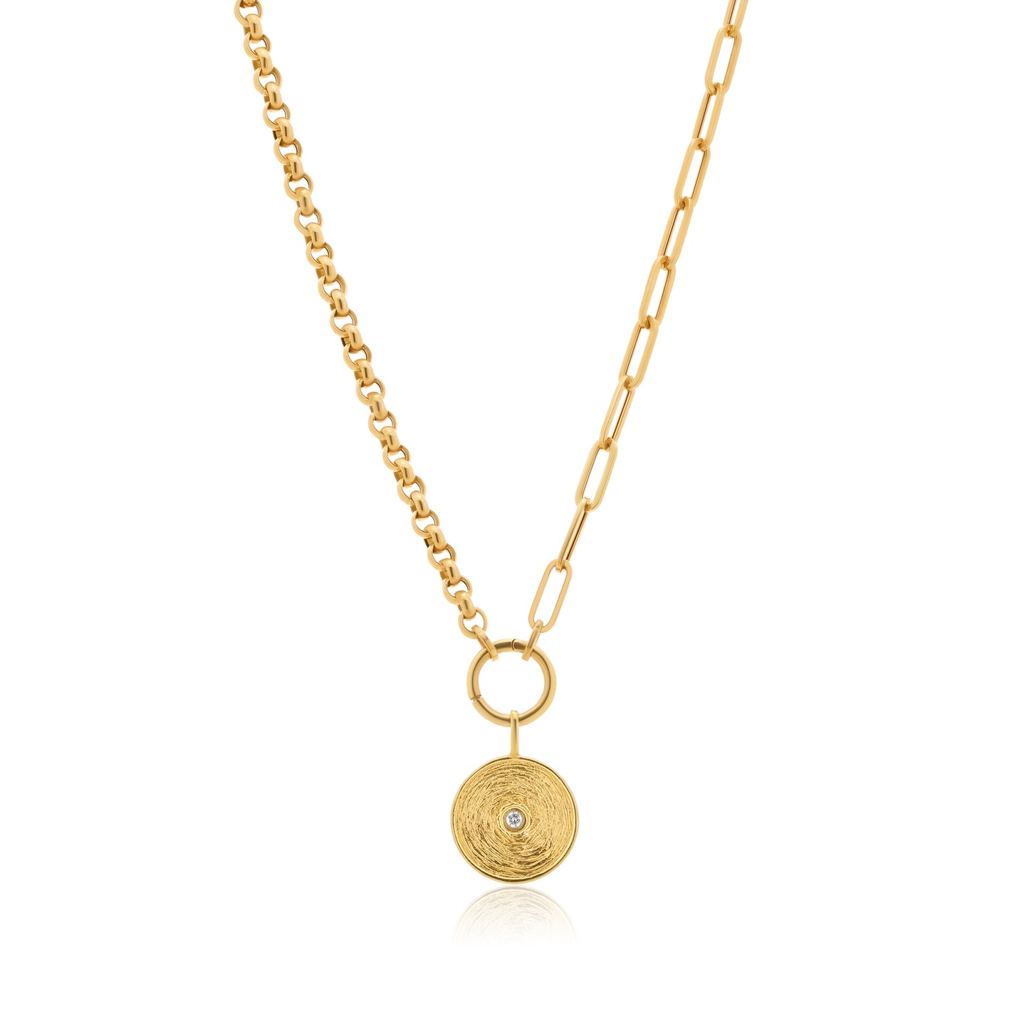 Disk Charm Necklace