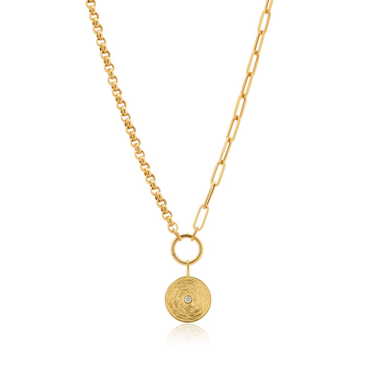 Disk Charm Necklace