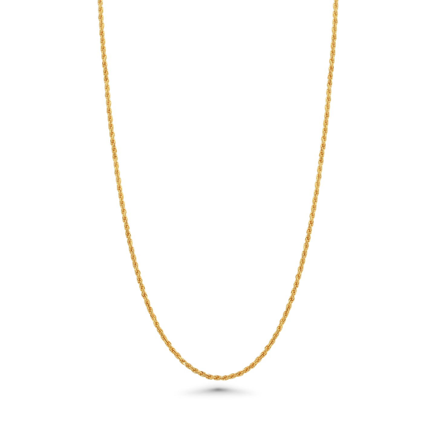Italian Rope chain 18k Yellow Gold