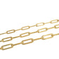 Italian 18k Paper clip bracelet