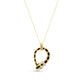 Snake pendant Black & White geometric enamel