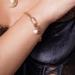 Italian Pearl Charm Bracelet