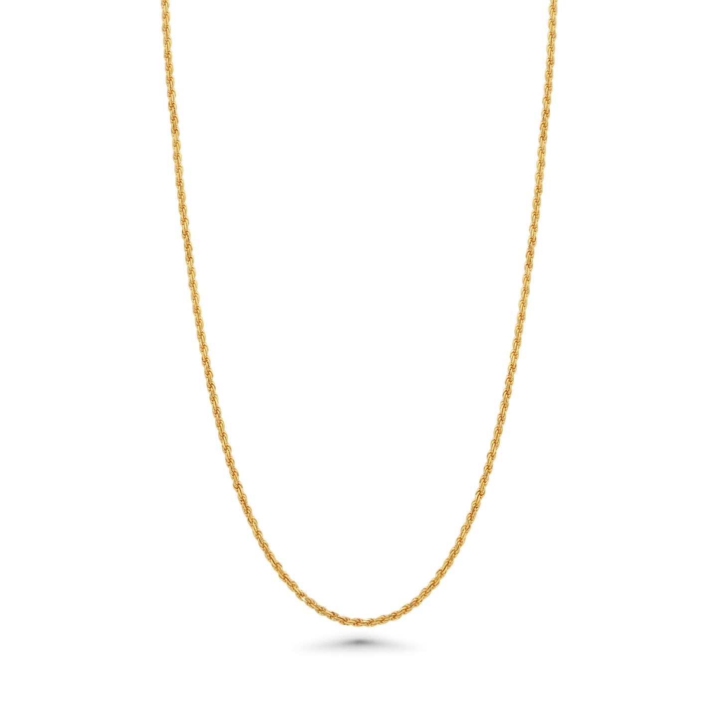 Italian 18K Gold Rope Chain