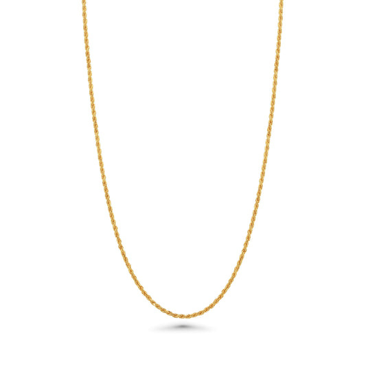 Italian 18K Gold Rope Chain