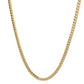 14k Yellow Gold Classic Solid Miami Cuban Chain (3.20 mm)