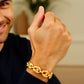 14k Yellow Gold High Polish Lite Puffed Mariner Link Bracelet  (16.00 mm)