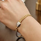 Le Serpent Curb Link Bracelet in 14K Yellow Gold (7.00 mm)