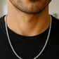 14k White Gold Solid Round Box Chain (2.5 mm)