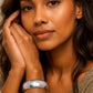 Sterling Silver Rhodium Plated Domed Classic Bangle (18.50 mm)