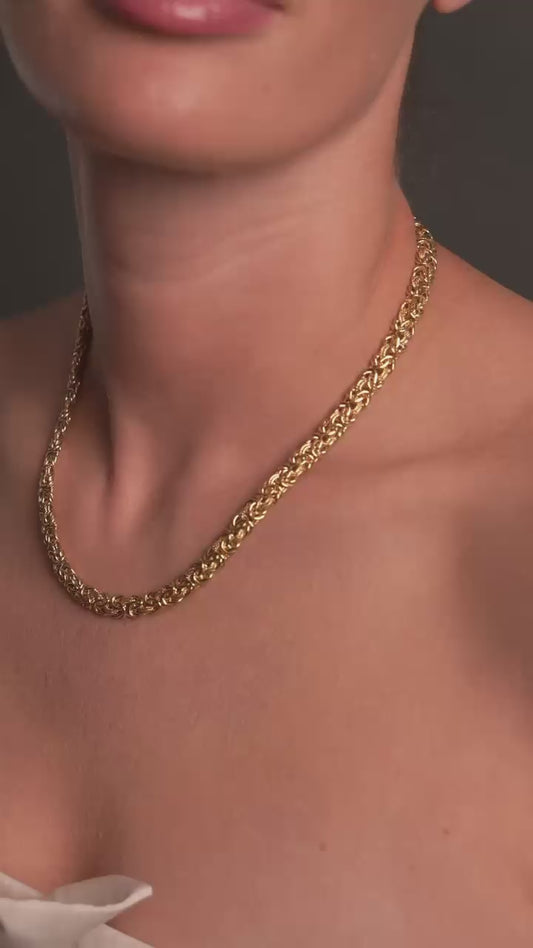 GOLD BYZANTINE NECKLACE