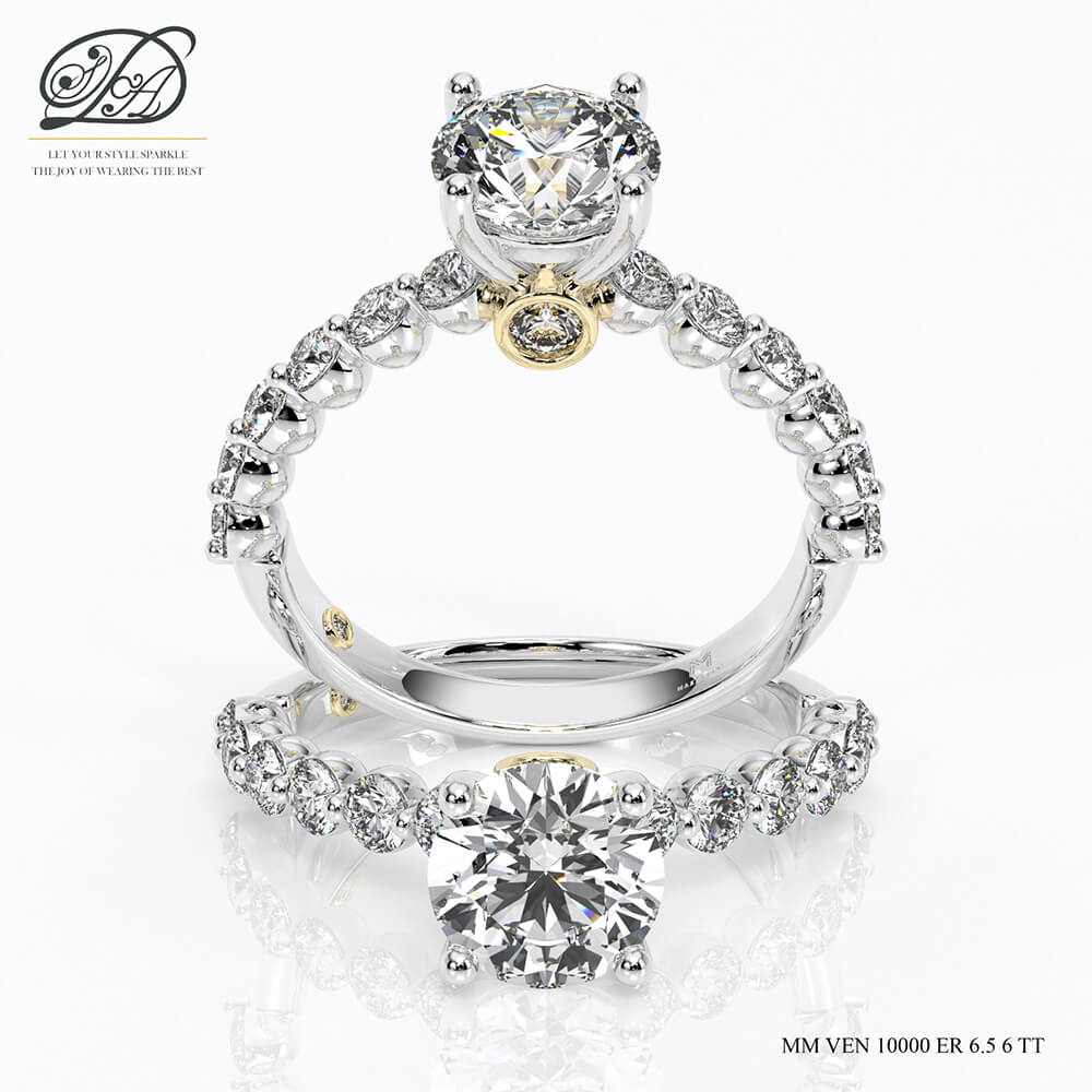 Engagement ring 2 tone